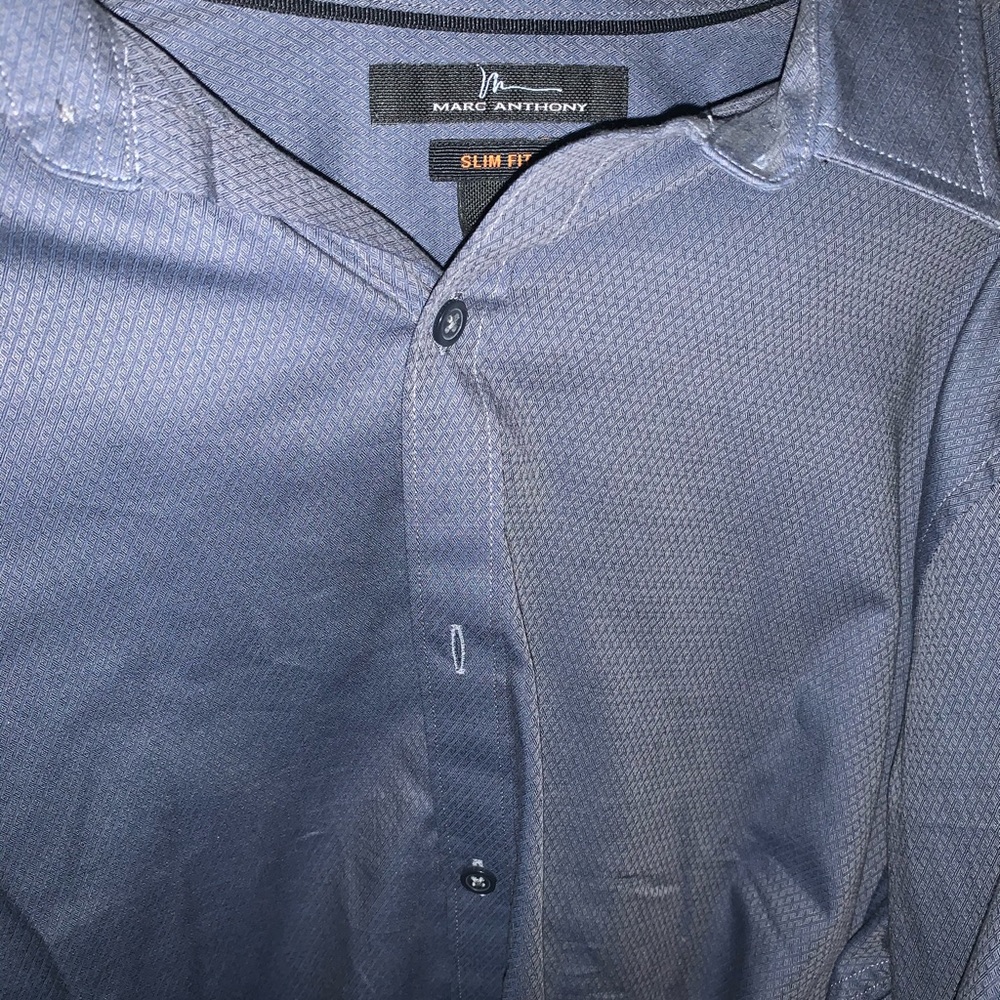 Slim fit Mark Anthony college shirt gray